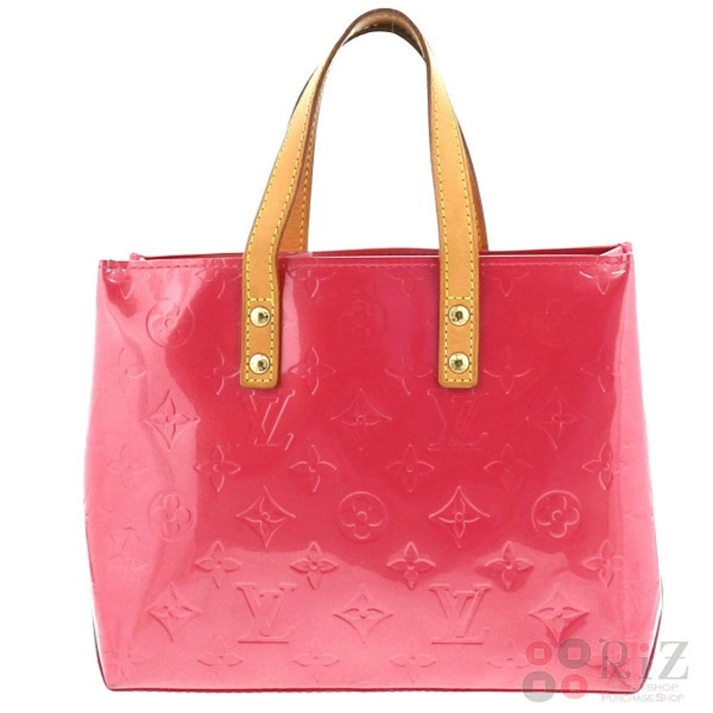 LOUIS VUITTON Reed Bag Handbag Vernis Fuschia Pink